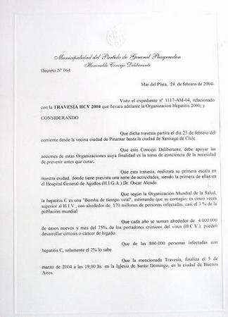 Declaración de interés municipal