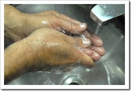 agua y jabon lavado de manos