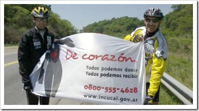 trasplantado argentino recorre en bicicleta hector manca