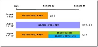 gs-7977 interferon ribavirina