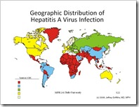 distribucion geografica de la hepatitis a hav