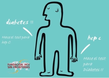 test de hepatitis y diabetes poster