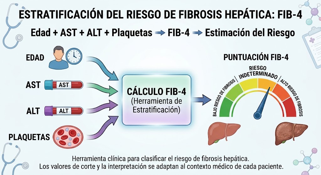 Fib-4 hígado Infografía